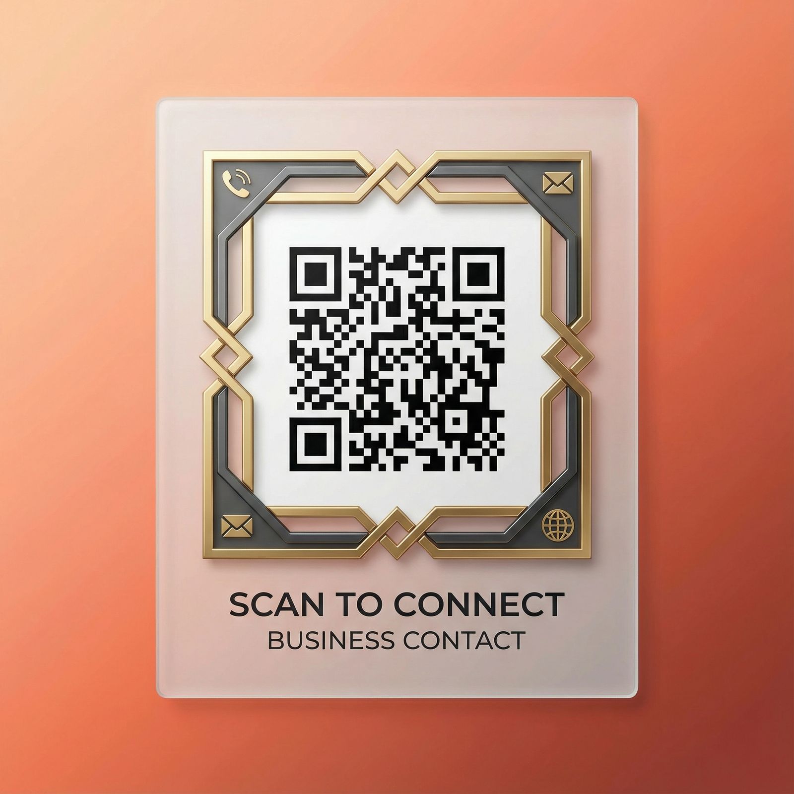 黄色仓库商务二维码