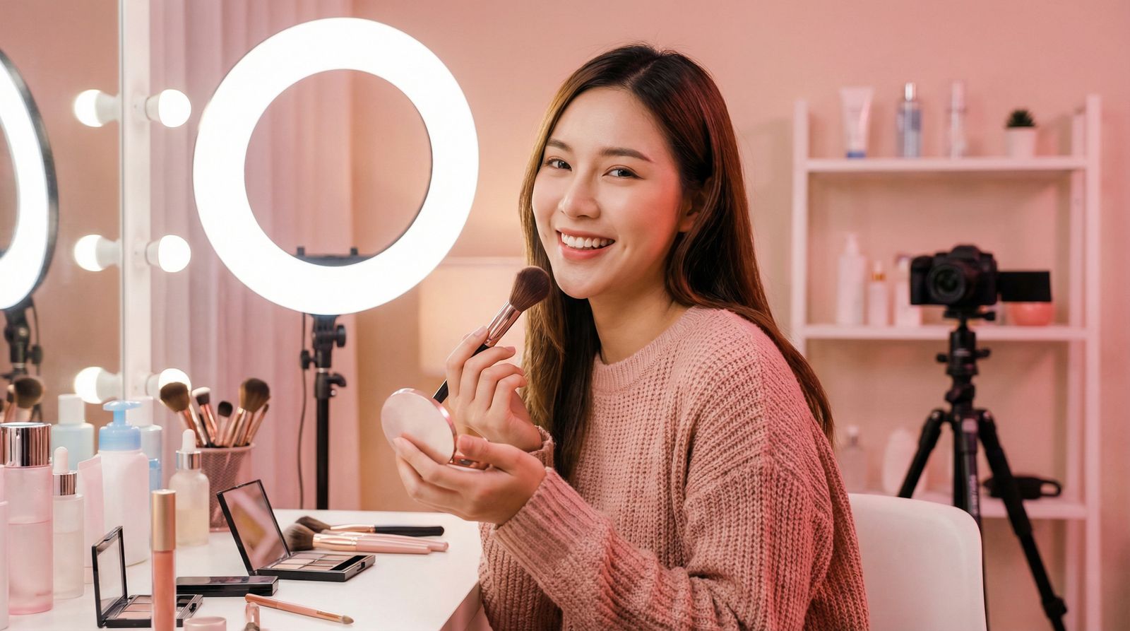 黄色仓库美妆视频教程